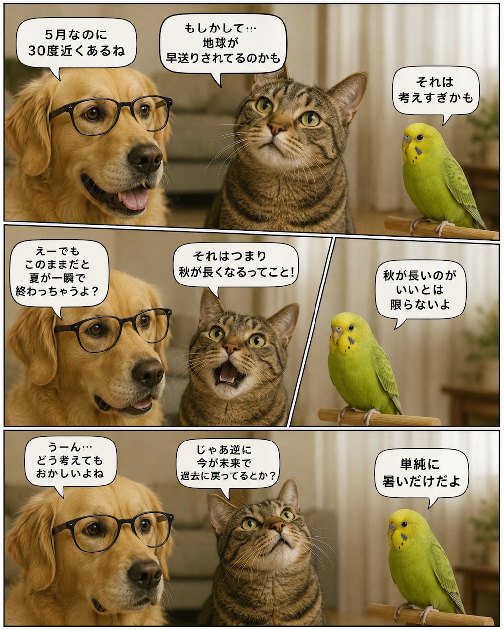 いぬとねこといんこ