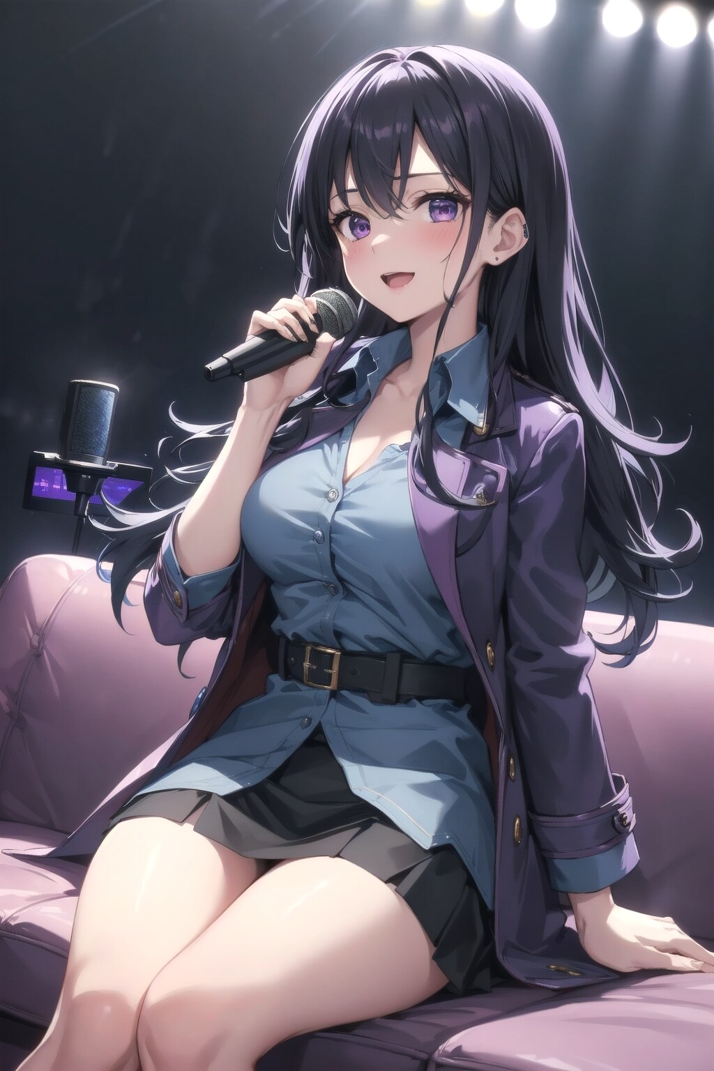 カラオケ中