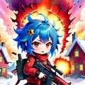 青髪ちゃん 2枚目