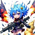 青髪ちゃん 3枚目