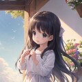 陽気の中の少女 9枚目
