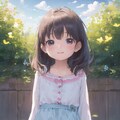 陽気の中の少女 6枚目
