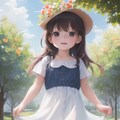 陽気の中の少女 7枚目