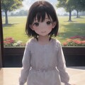 陽気の中の少女 2枚目