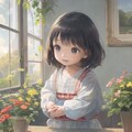 陽気の中の少女 11枚目