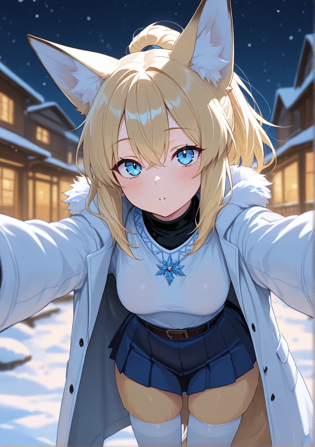 冬景色ともみじ