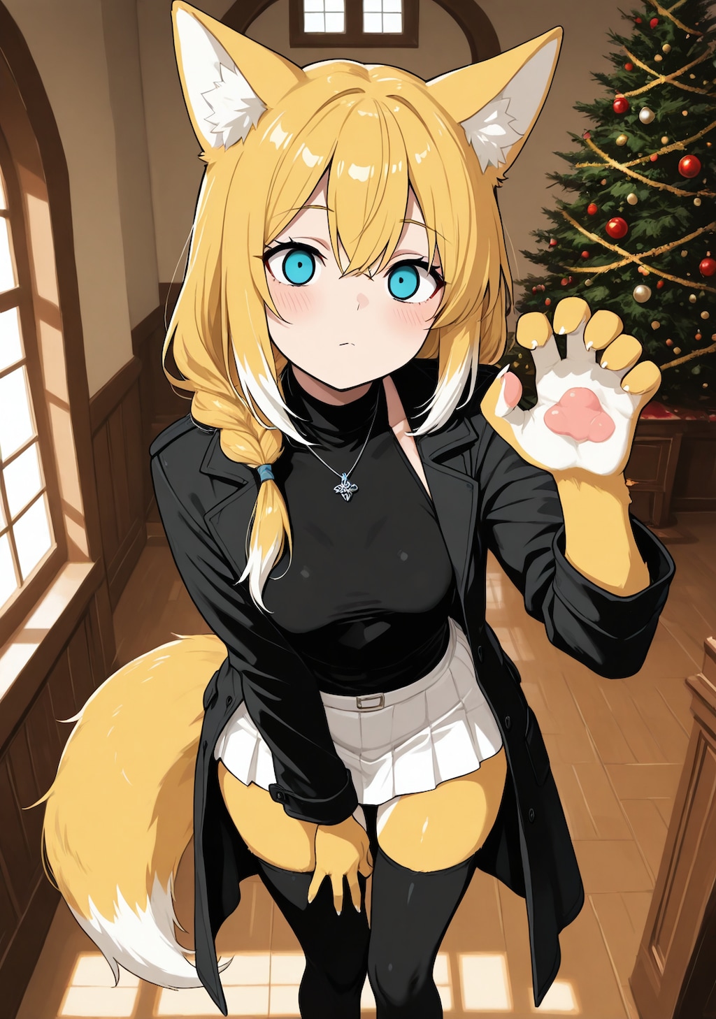 冬景色ともみじ