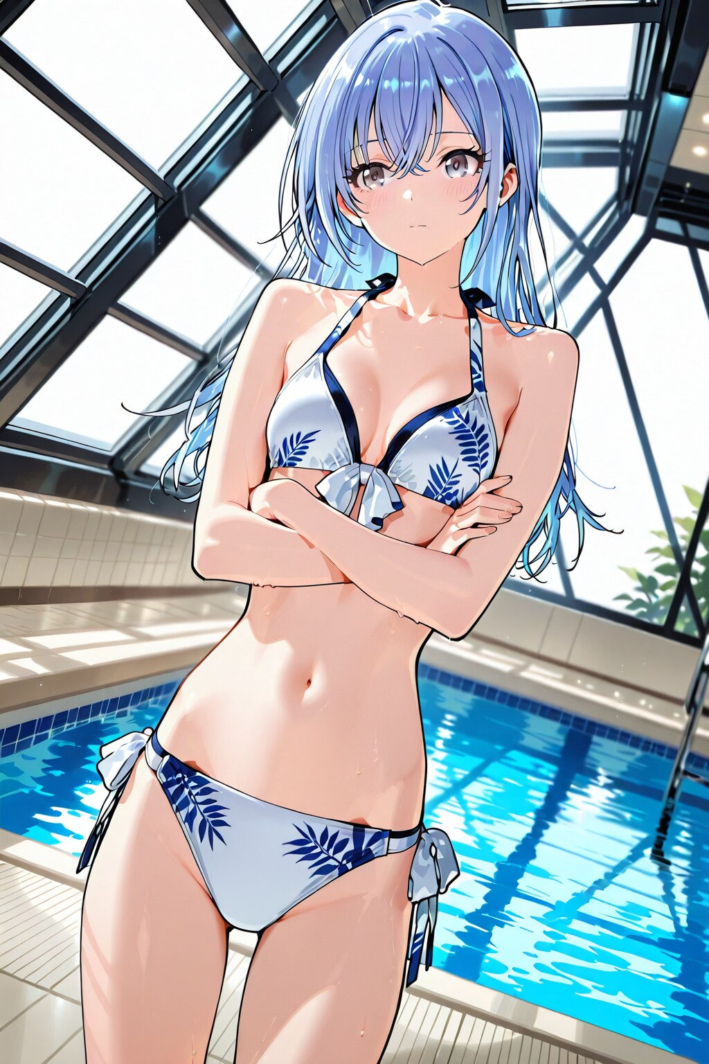 自由時間・・・また、このプールか・・・何かつまらないなぁ。