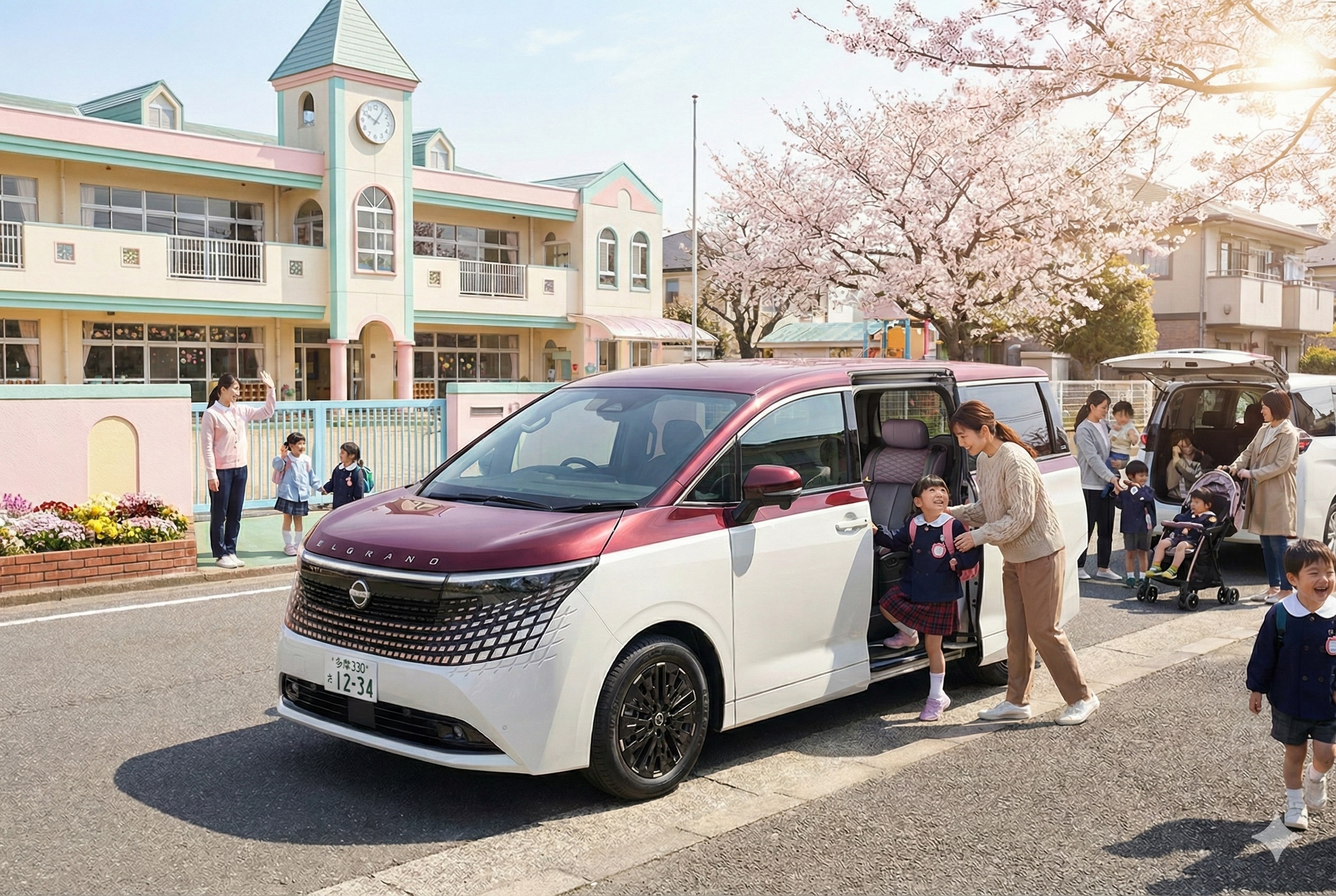 幼稚園のお迎え | の人気AIイラスト・グラビア