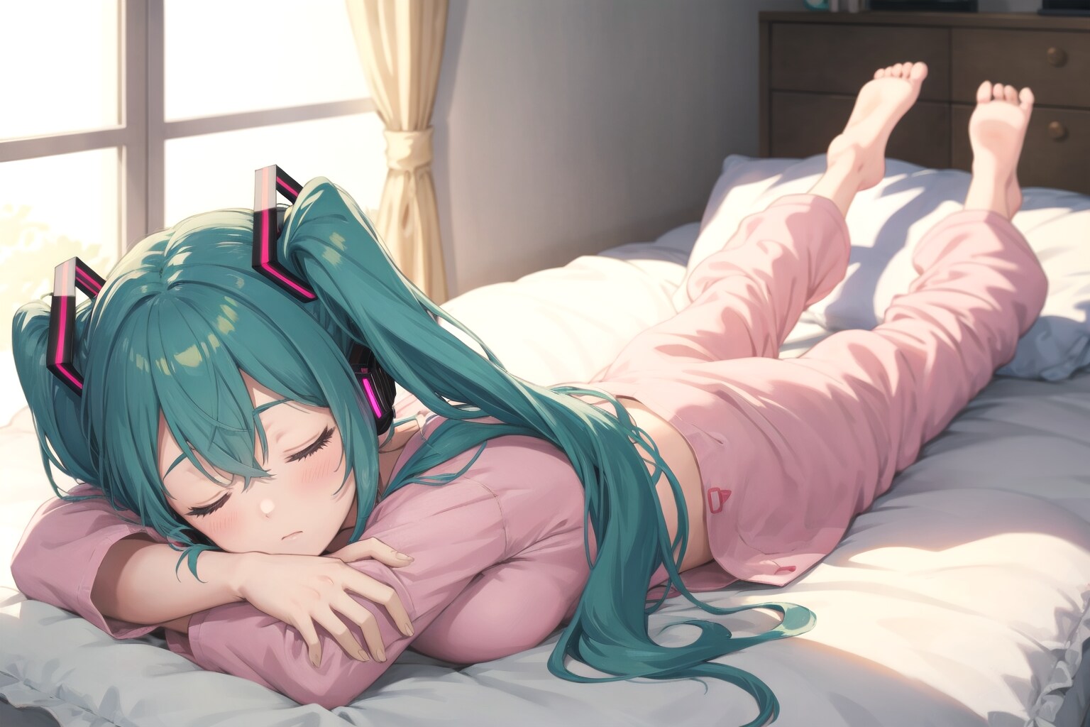 ピンクのパジャマ