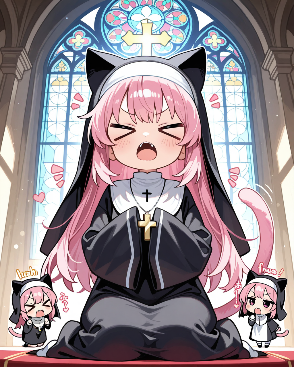 おお神よ～。私におさかにゃを与えたみゃえ～。