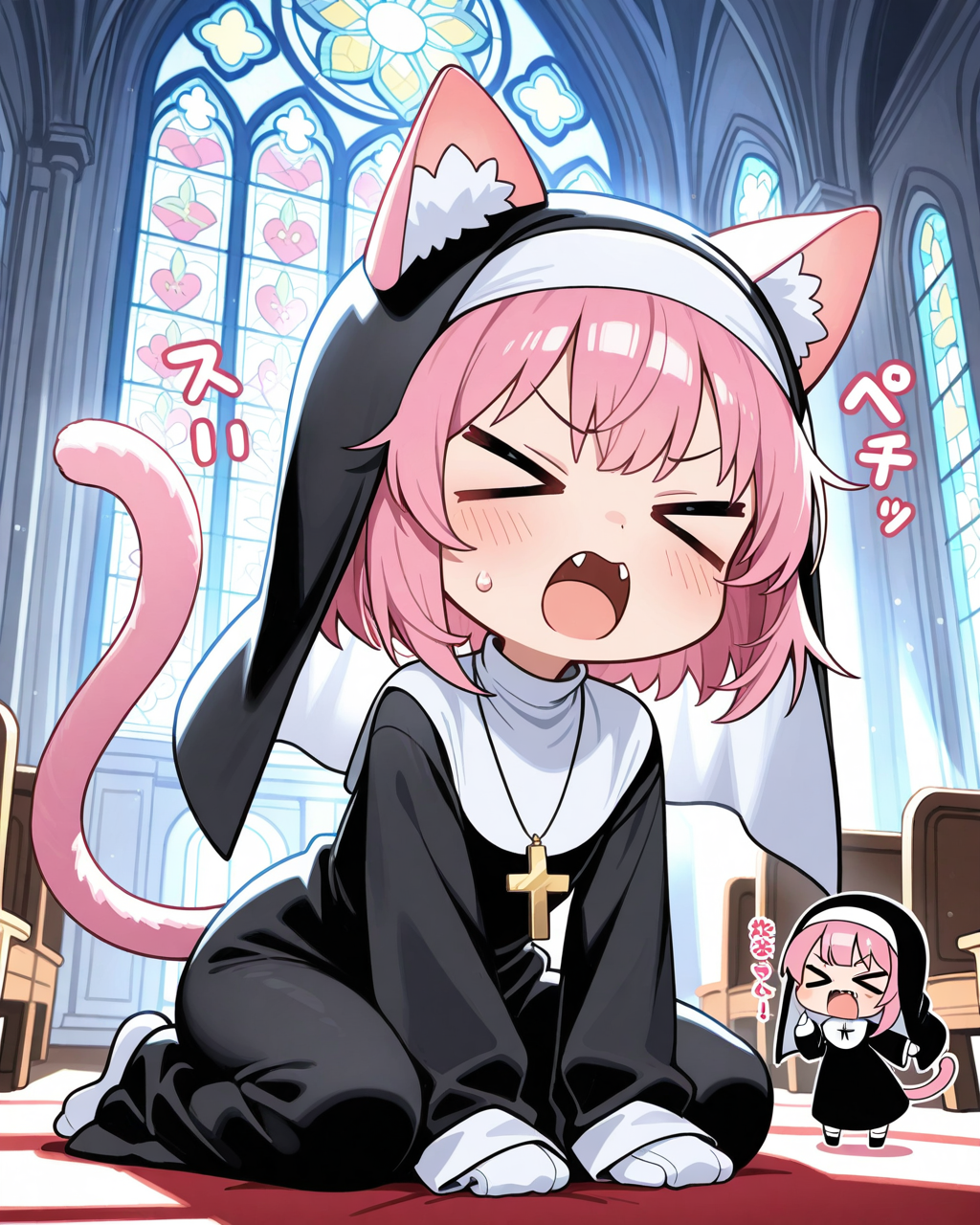 おお神よ～。私におさかにゃを与えたみゃえ～。