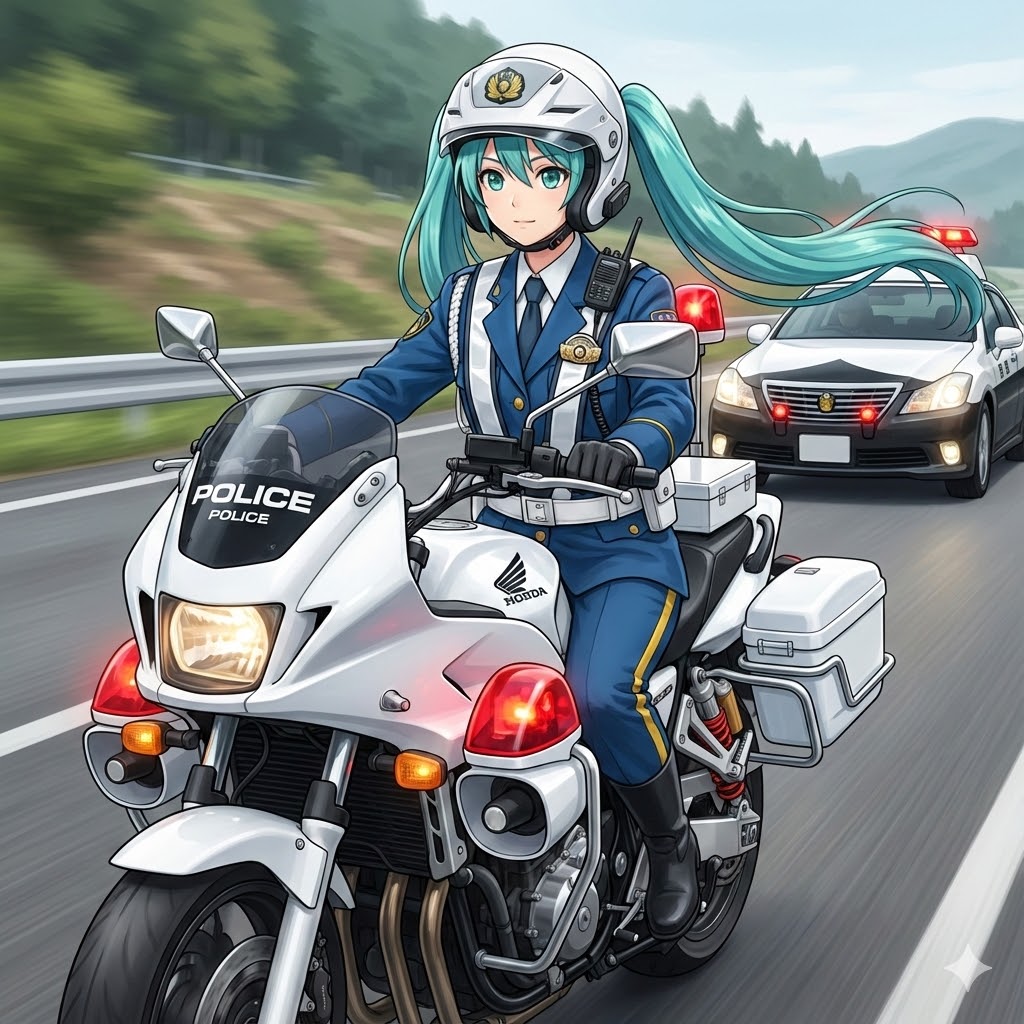 白バイ隊員 | の人気AIイラスト・グラビア