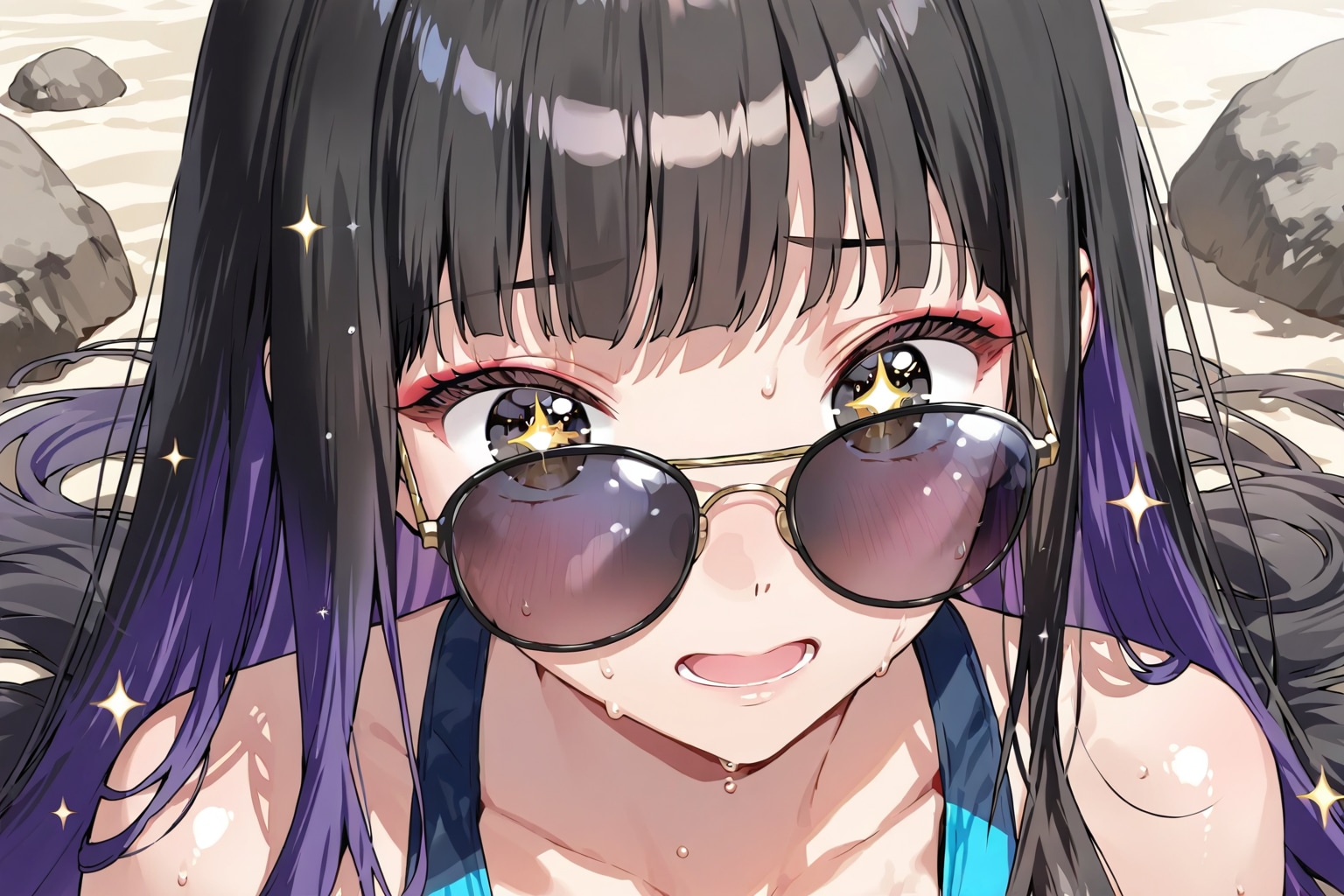 ずり落ちる…