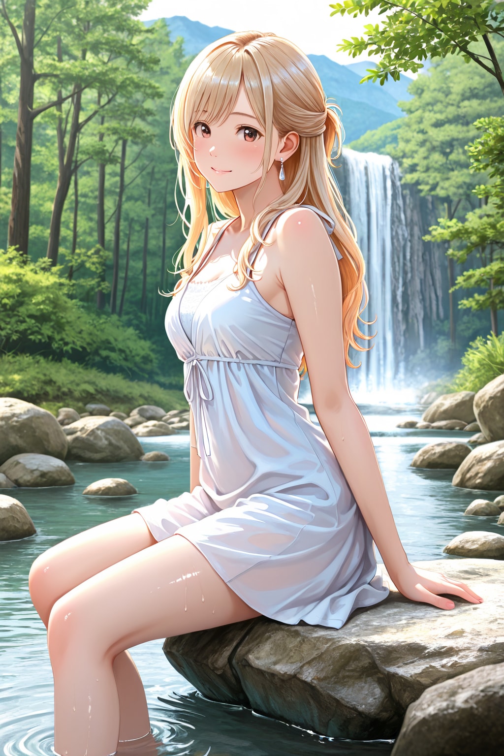 避暑地で休暇を過ごす