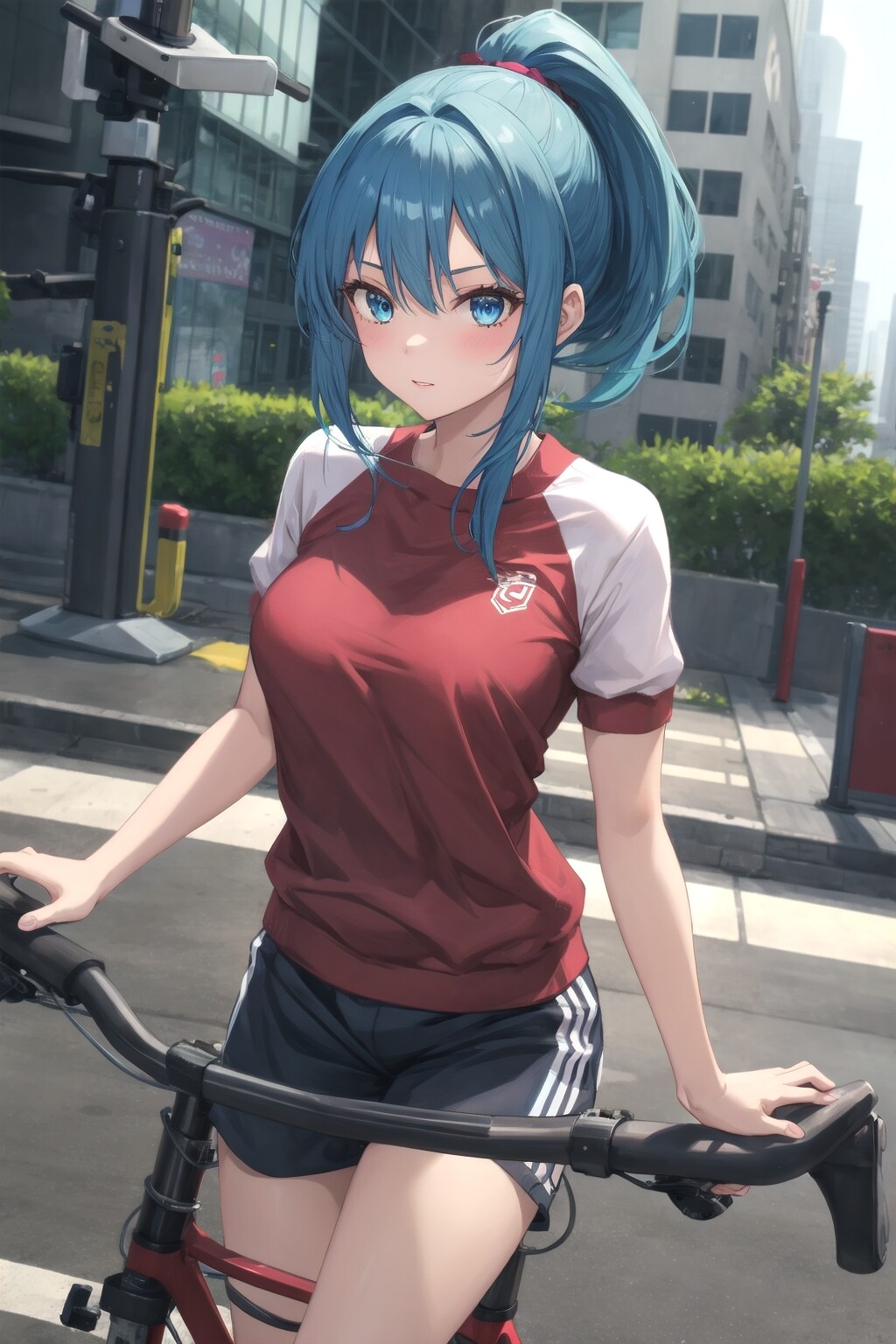 青ぽにちゃん サイクリング_V4B