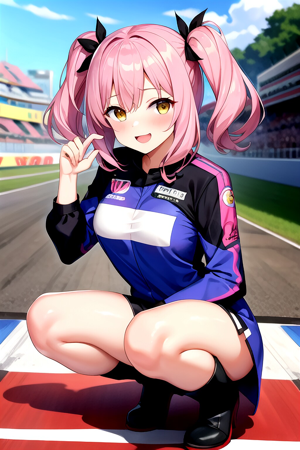 レースクイーンなアイドルとソラ