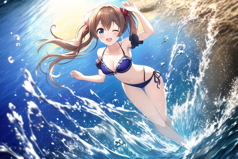 必殺奥義　アクアウェーブ♪