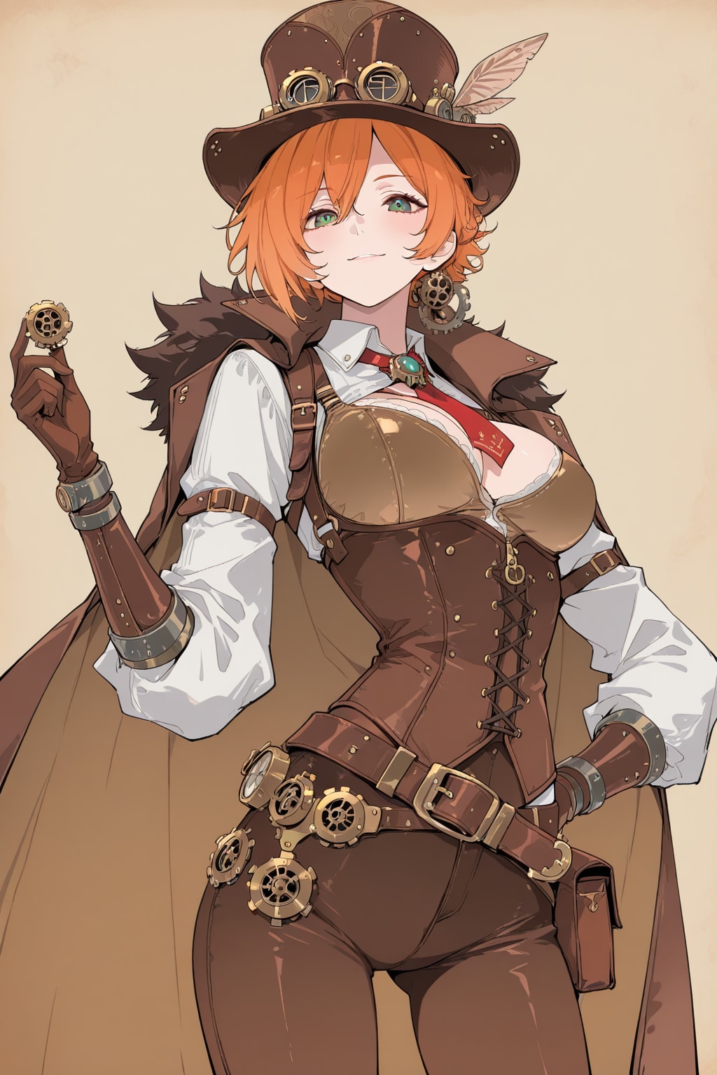 スチームパンク風のお姉さん