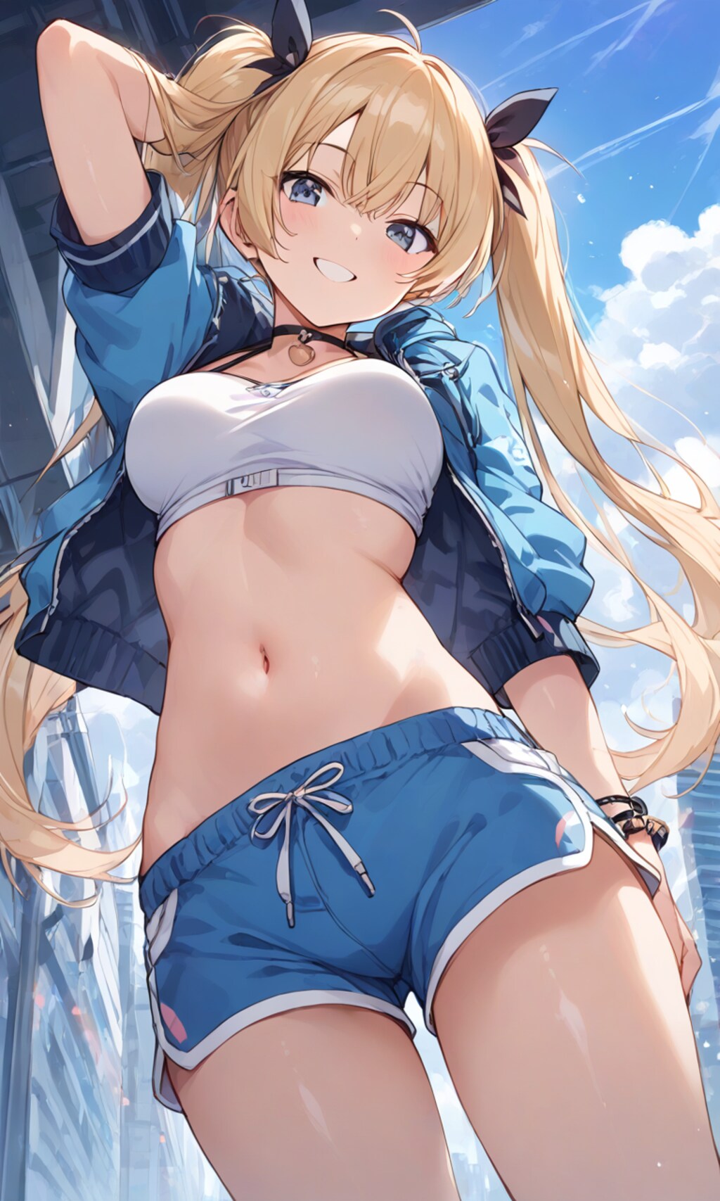 金髪ツインテショーツ
