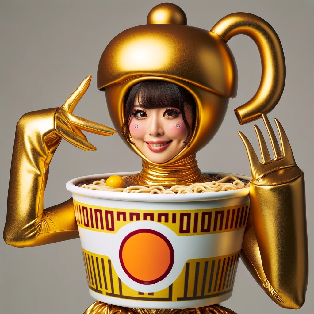 金のカップラーメン女怪人