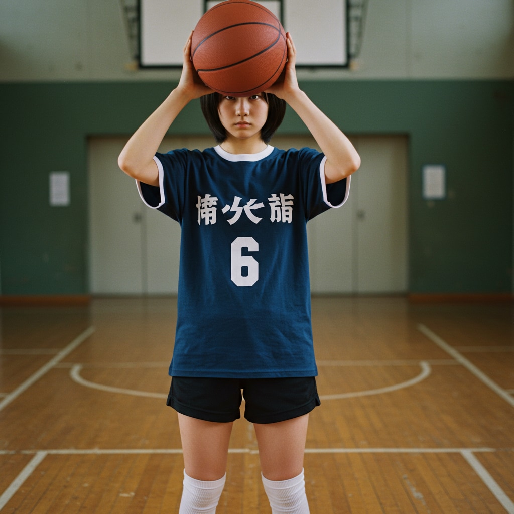 女バスのジャンプシュート364