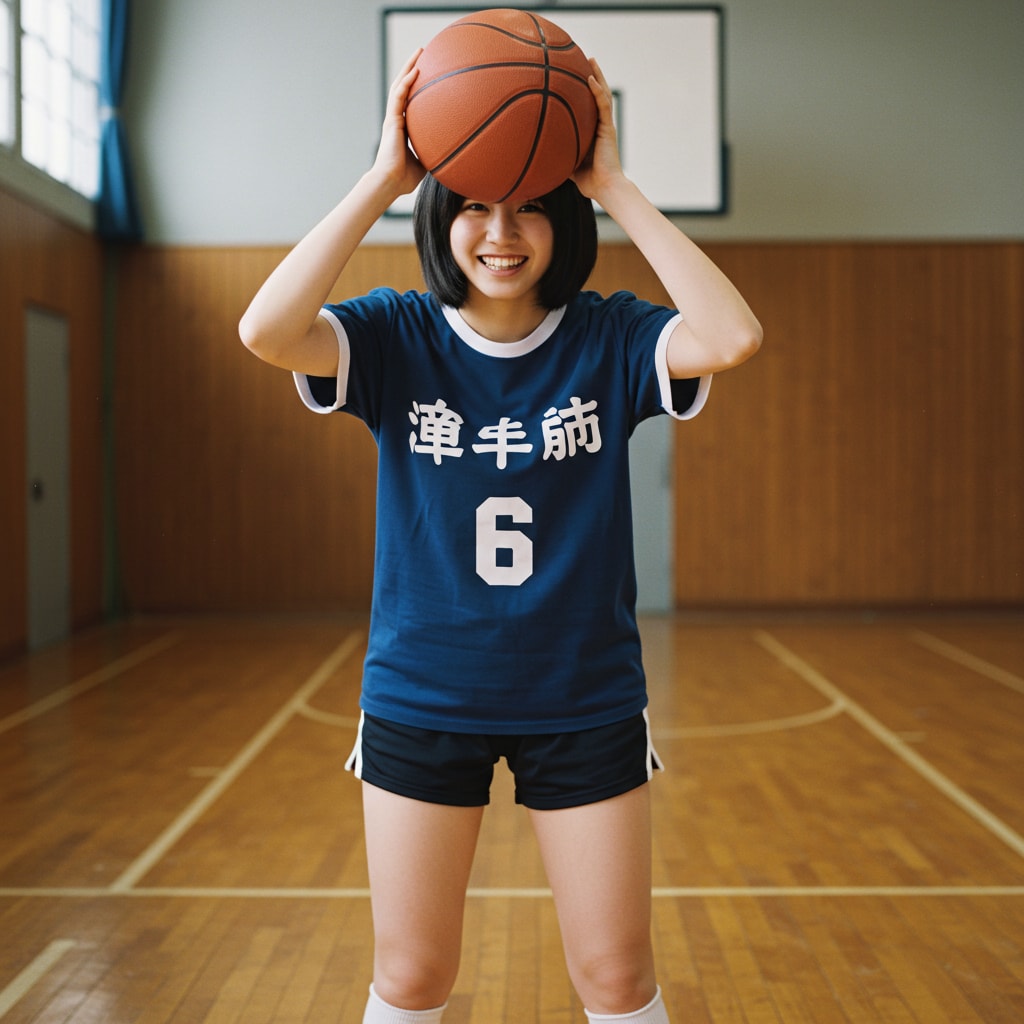 女バスのジャンプシュート364