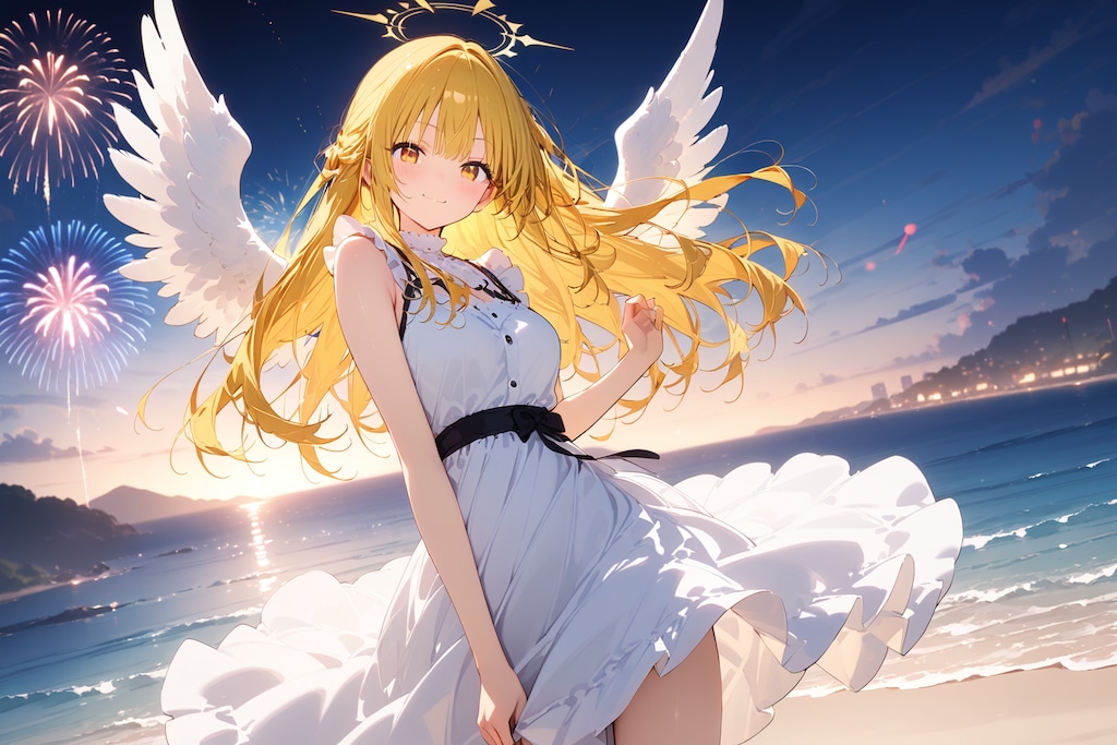 天使ちちぷいちゃんと花火（HALO）