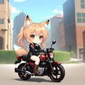 バイカー狐ちゃん 2枚目