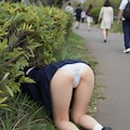 探し物に夢中な少女 3枚目
