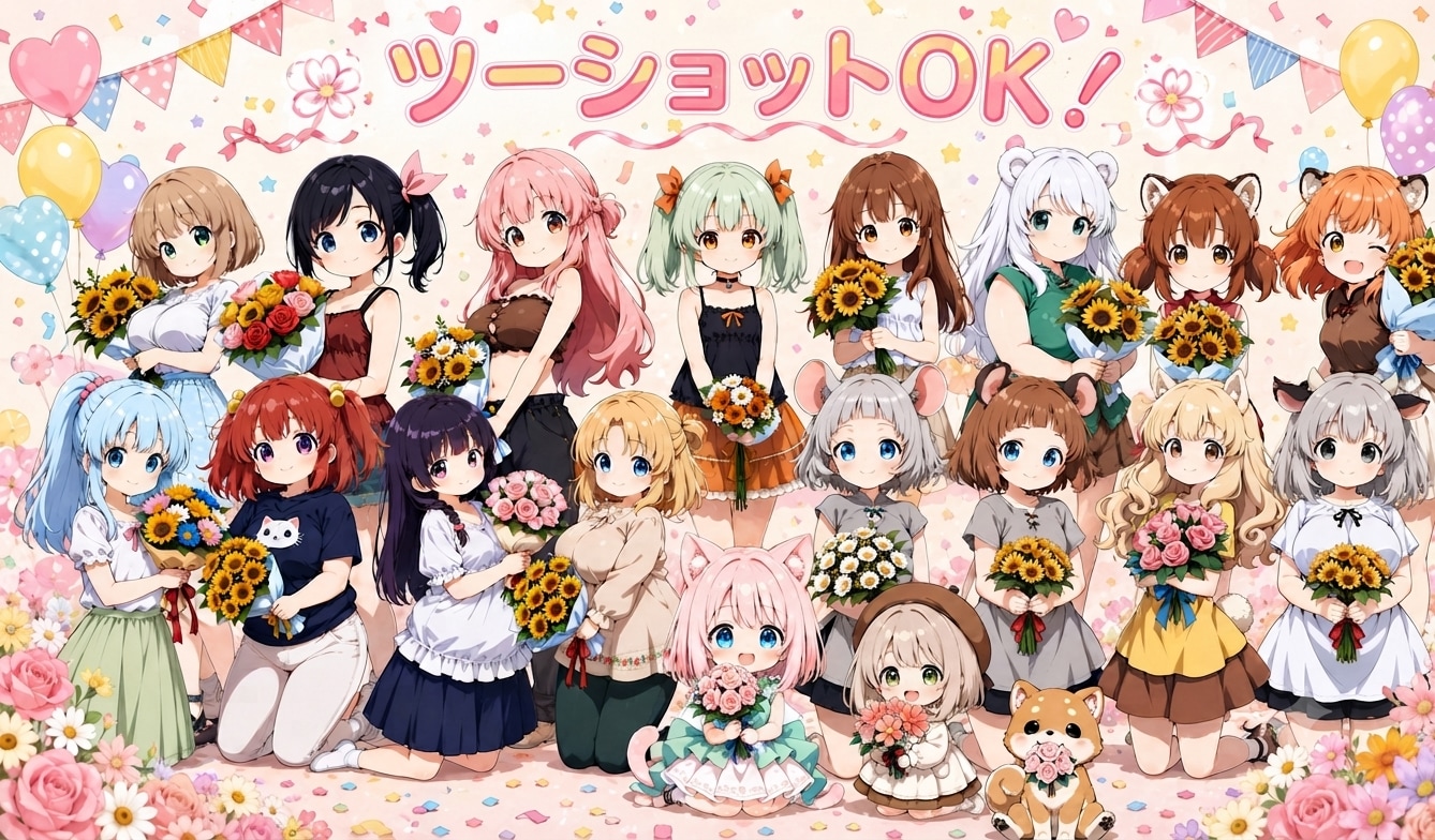 こたつキャラはツーショットOKです！