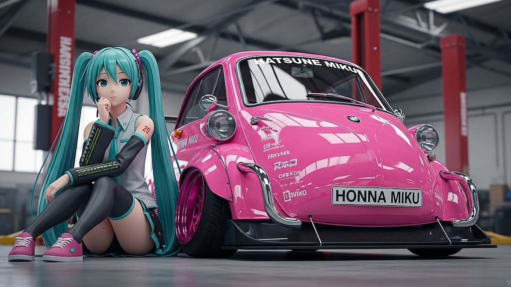 初音ミクとイセッタ