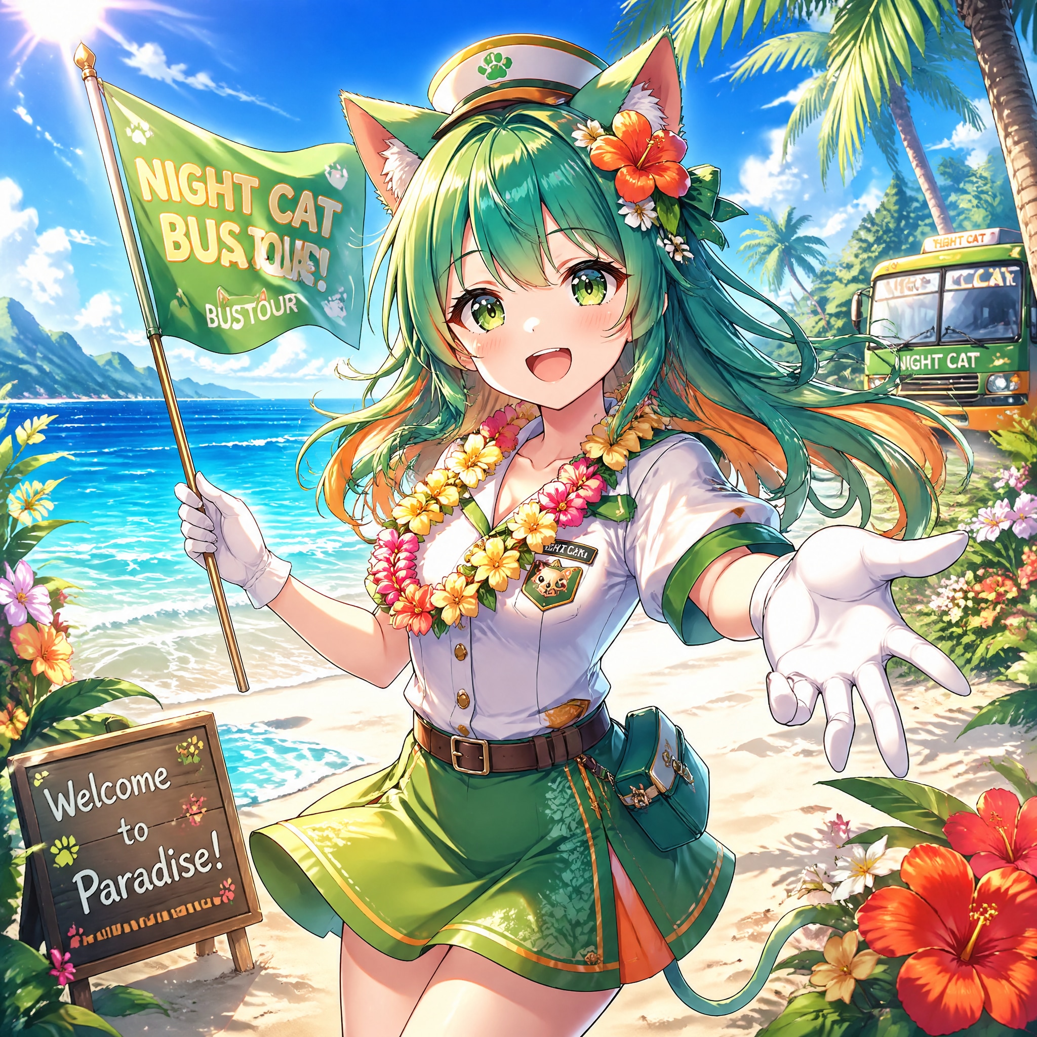 バスツアーへようこそ（１）翠鈴 | の人気AIイラスト・グラビア