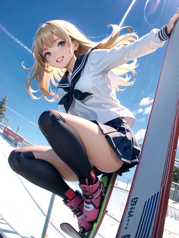 お兄ちゃん　春スキー楽しいねっ | の人気AIイラスト・グラビア