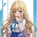 照れる少女 6枚目
