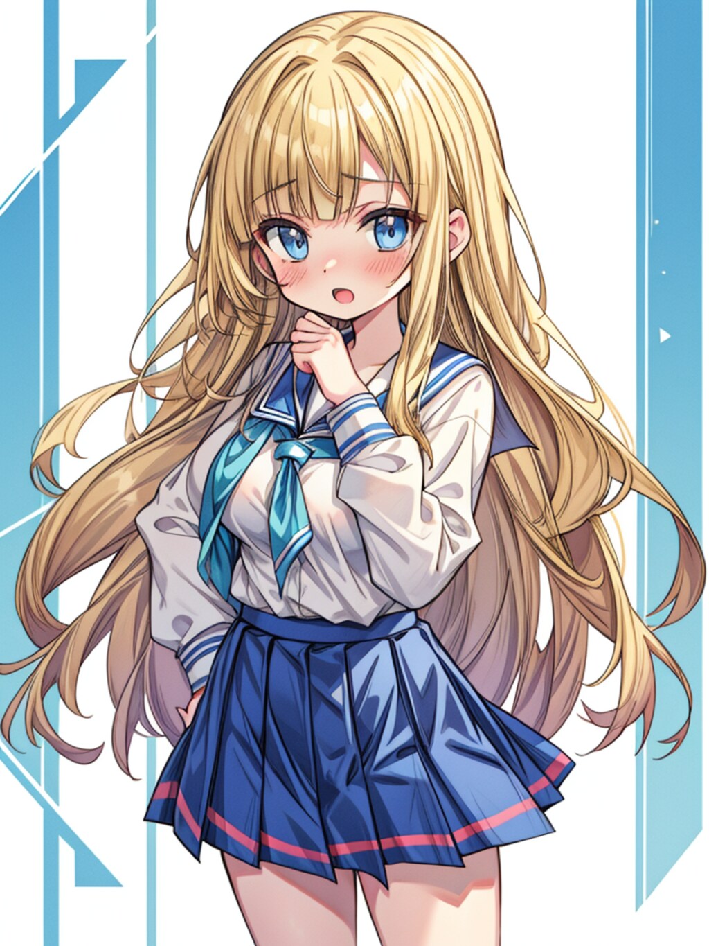 照れる少女