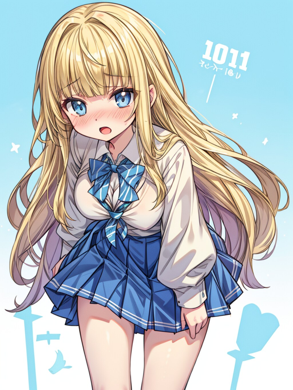 照れる少女