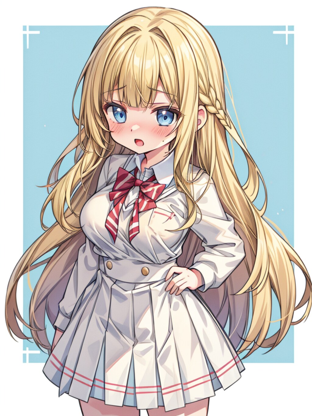 照れる少女