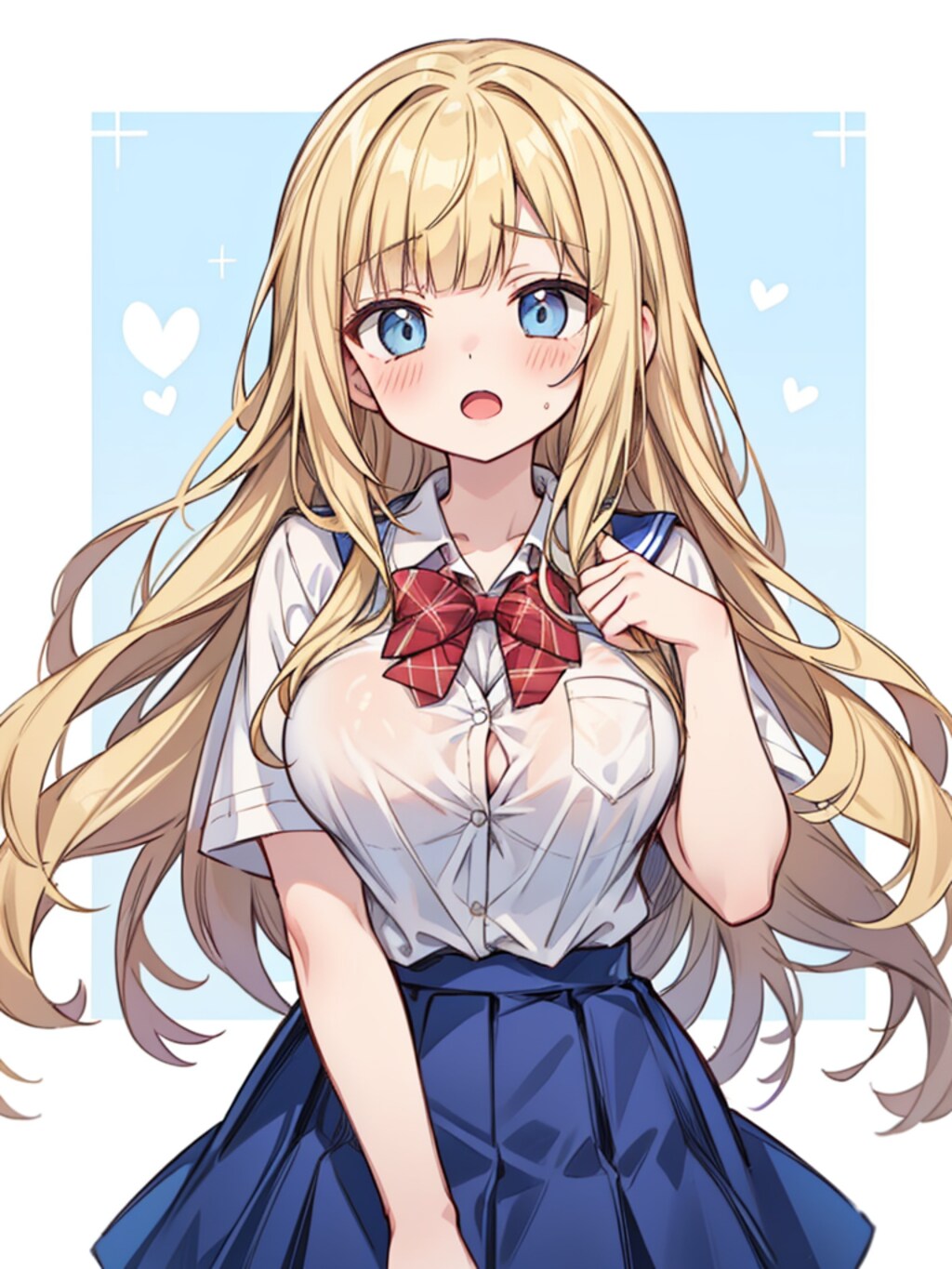 照れる少女