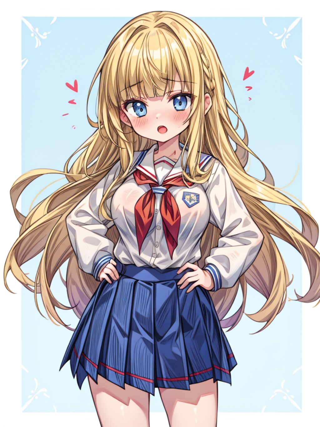 照れる少女