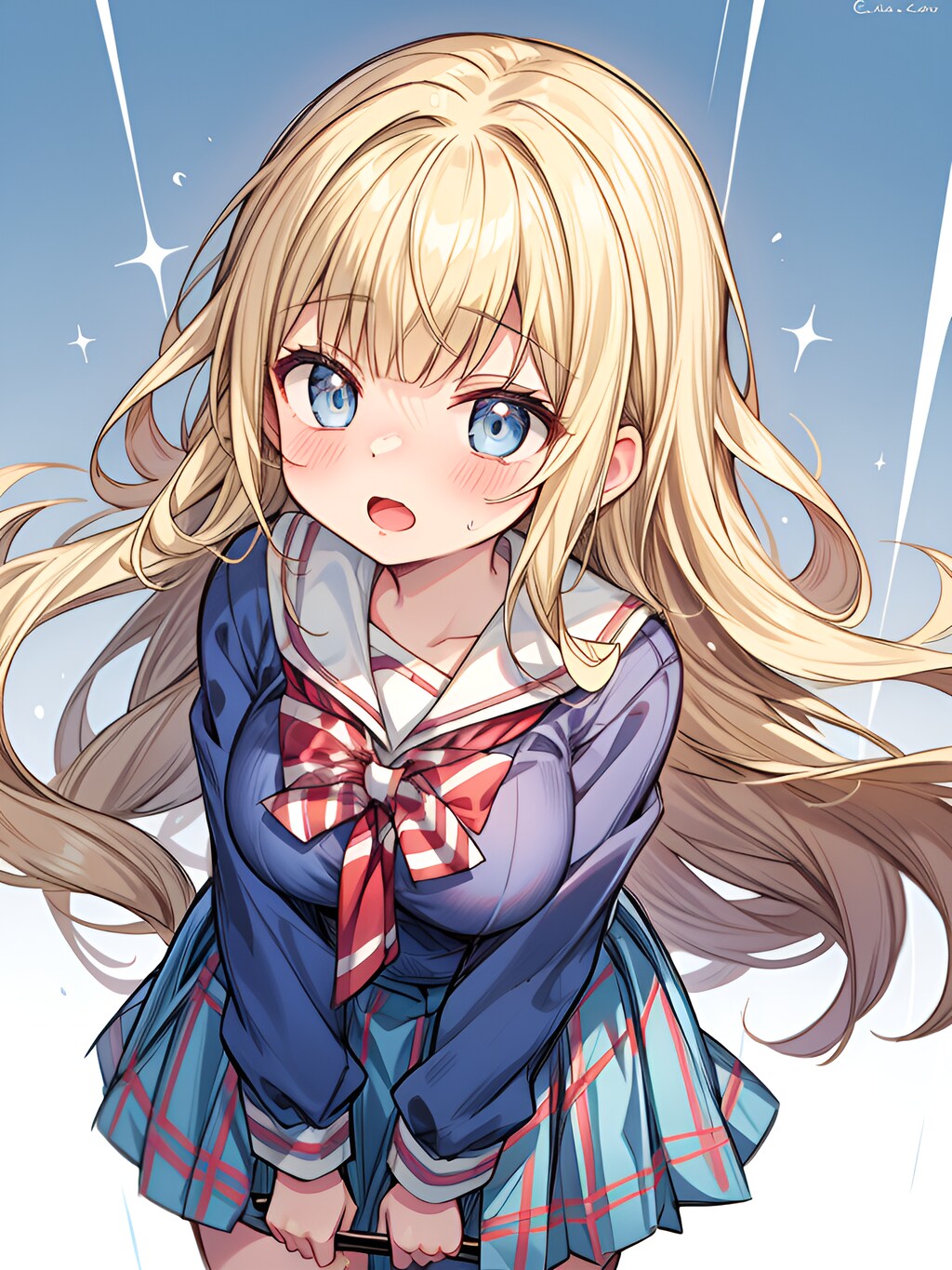 照れる少女