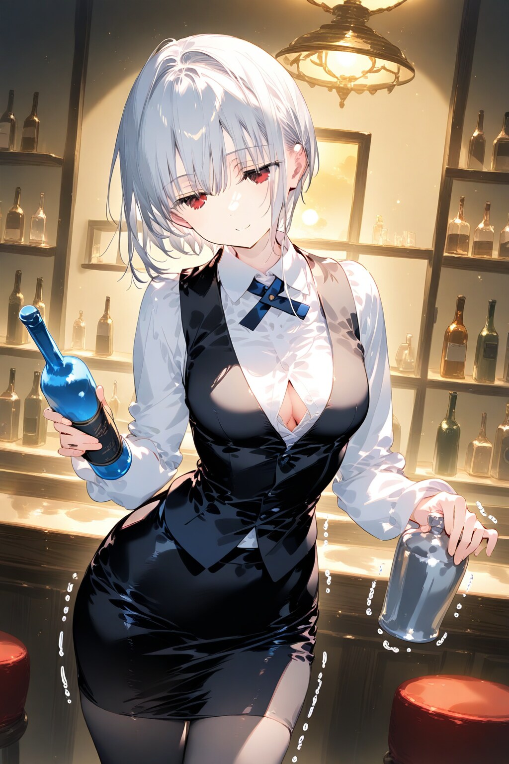 身体がシェイクしちゃうバーメイド