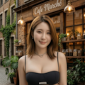 Cafe Marché 店頭にて 店長 和(のどか) 2枚目