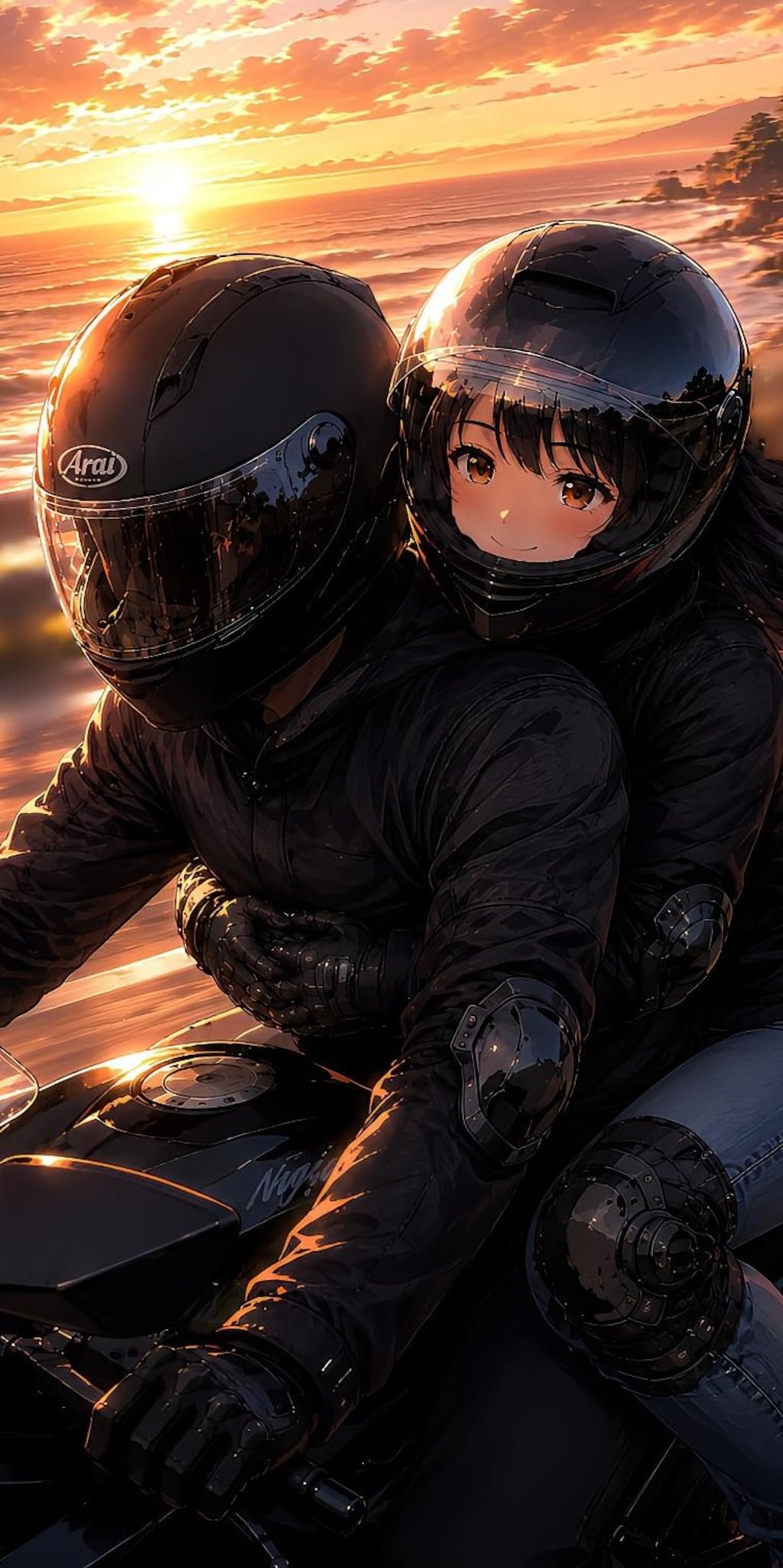 彼の後ろ