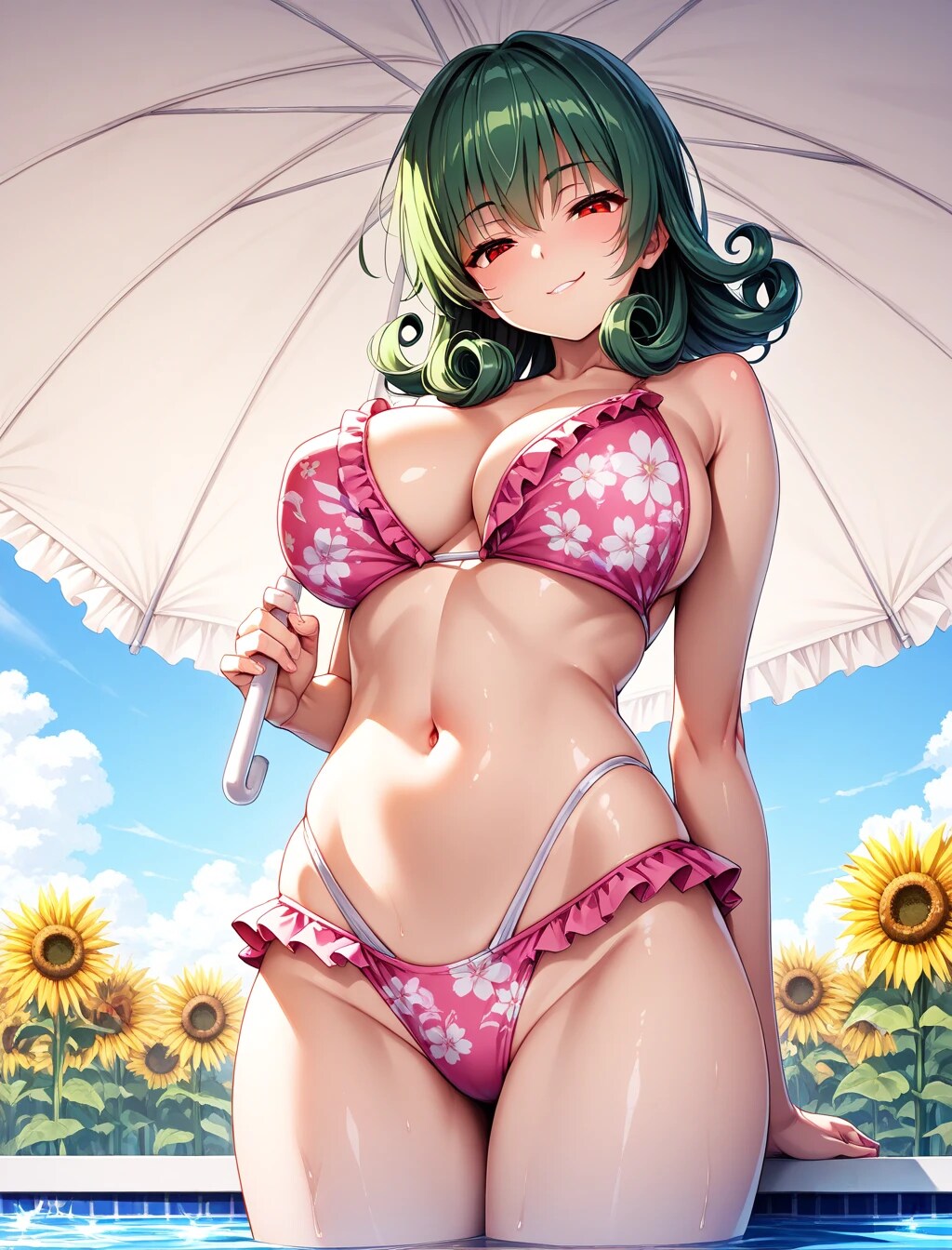 フラワー水着ゆうかりん