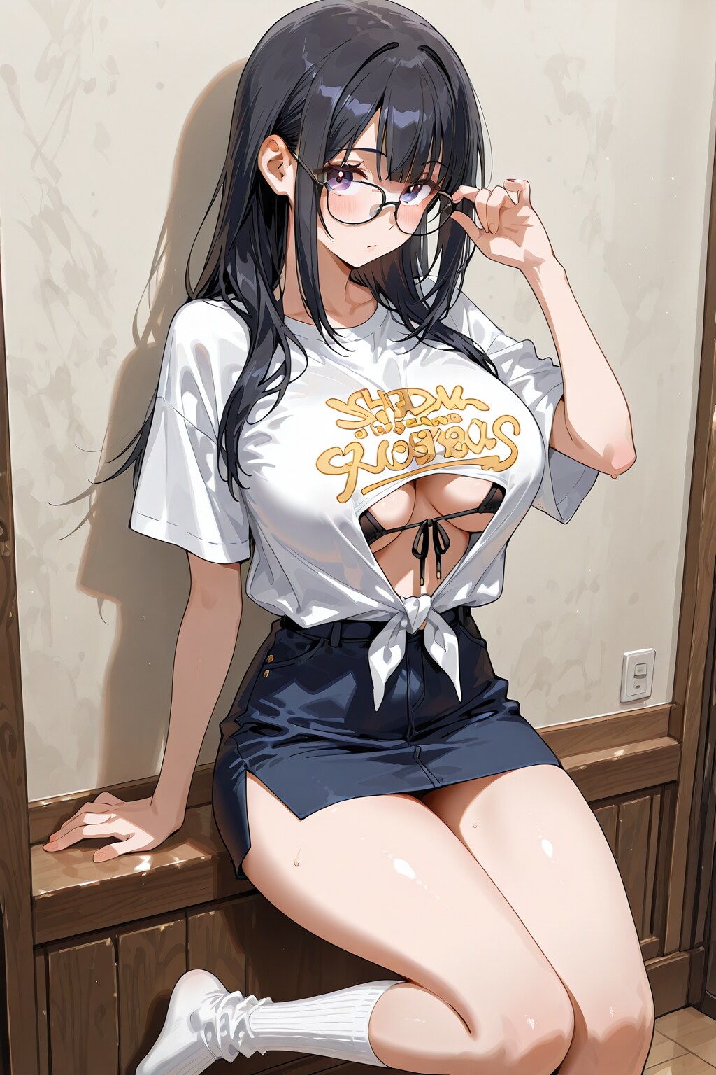 白シャツ眼鏡さん