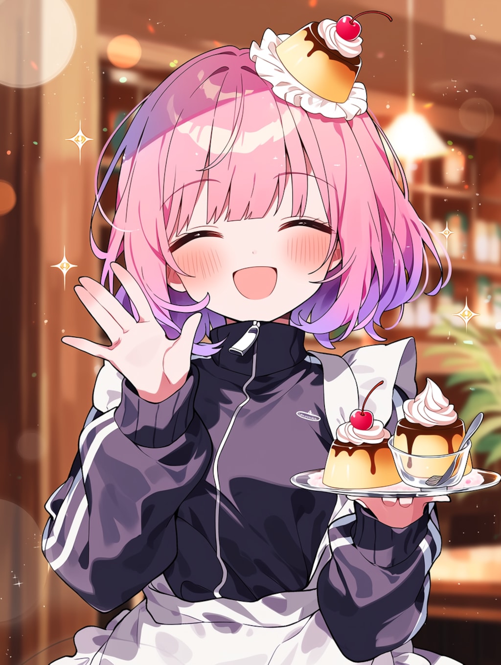 看板メニューのプリンでーす