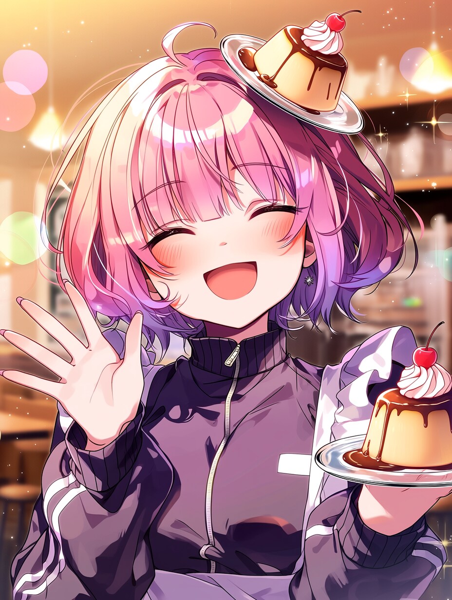 看板メニューのプリンでーす | の人気AIイラスト・グラビア