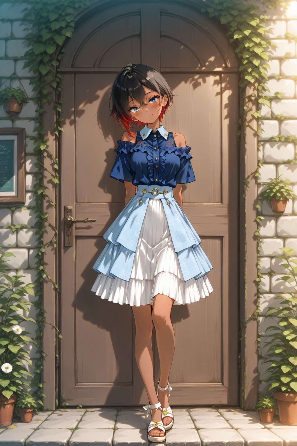赤メッシュさん | の人気AIイラスト・グラビア