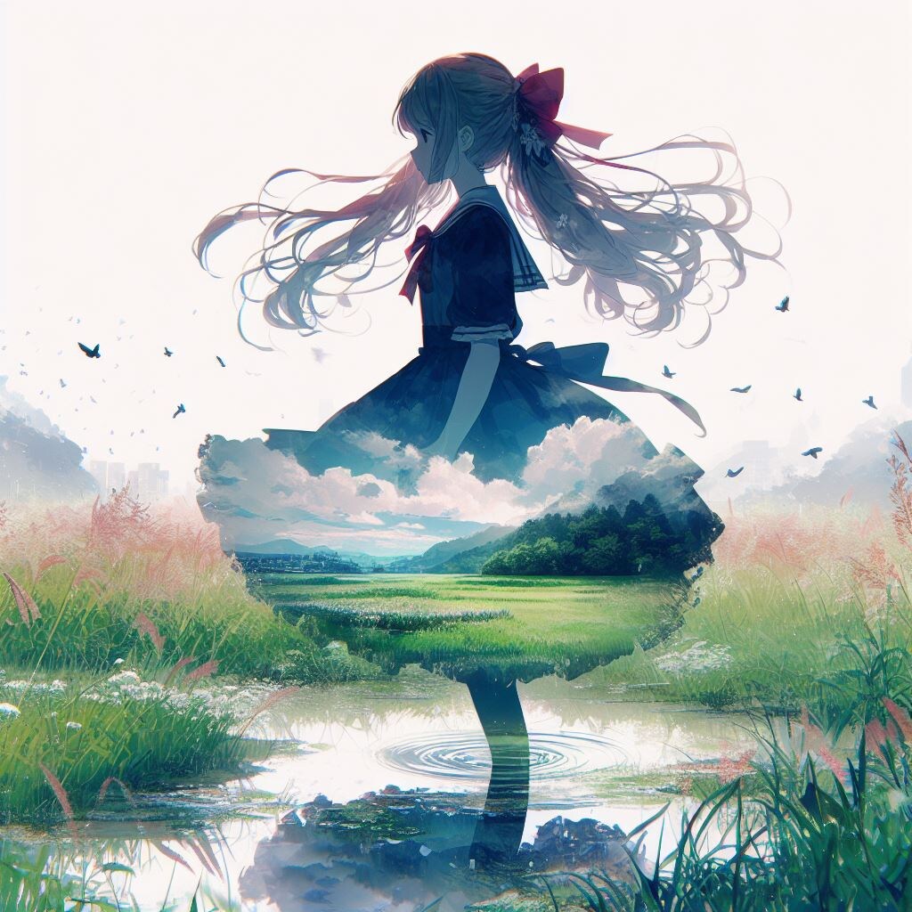 二重露光と少女38